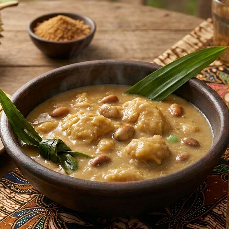 Serawa durian close-up showing thick creamy texture